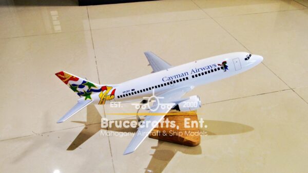 Model of B737-300 Cayman Airways with detailed craftsmanship.